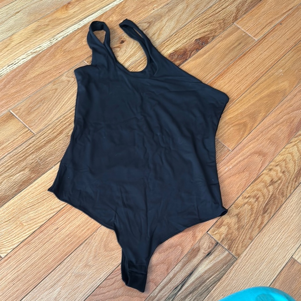Black Sleeveless Bodysuit